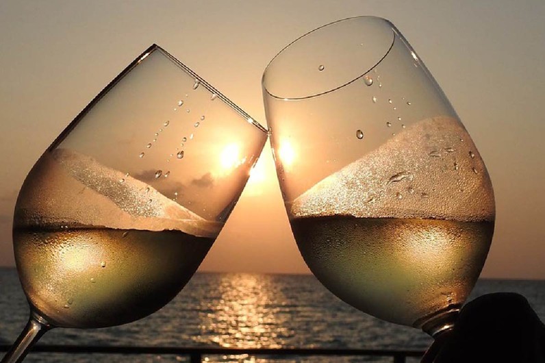 Relaxing on the boat